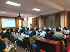 公司党委副书记、副经理田艺参加球王会全体教职工大会
